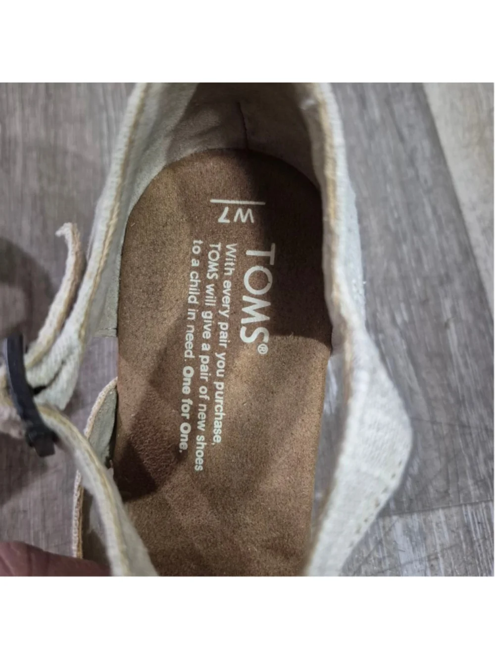 Women's TOMS Clarissa linen Cork Wedge Sandals Size 7